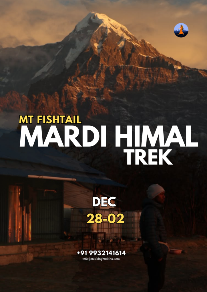 mardi himal trek cost itenary mardi himal trek trrekking buddha 